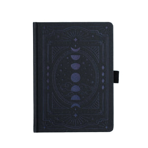 Archer & Olive - Dot Grid Notebook - Black on Black wonderstruck B6