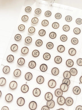 Kuboandlucy Stationery Co. Sticker Sheet - Vintage Typewriter Letter