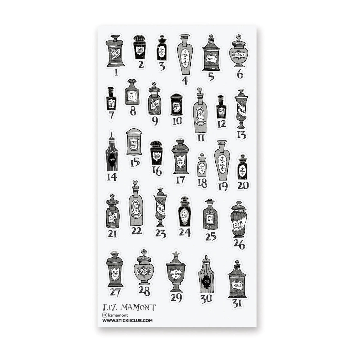 STICKII Sticker Sheet - Plenty of Poison