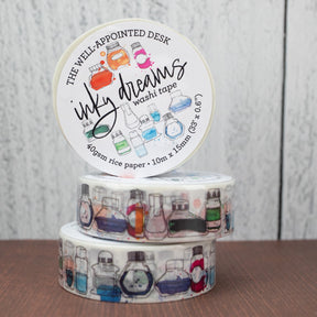 The Well Appointed Desk - Washi Tape - Inky Dreams Ink Bottle