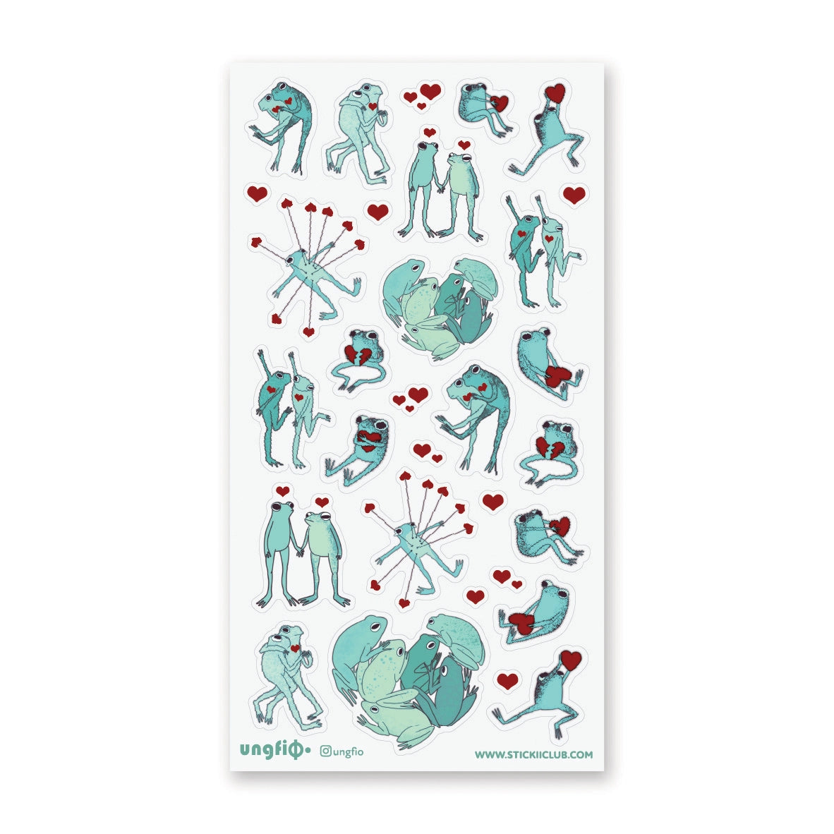 STICKII Sticker Sheet - Toadally in Love