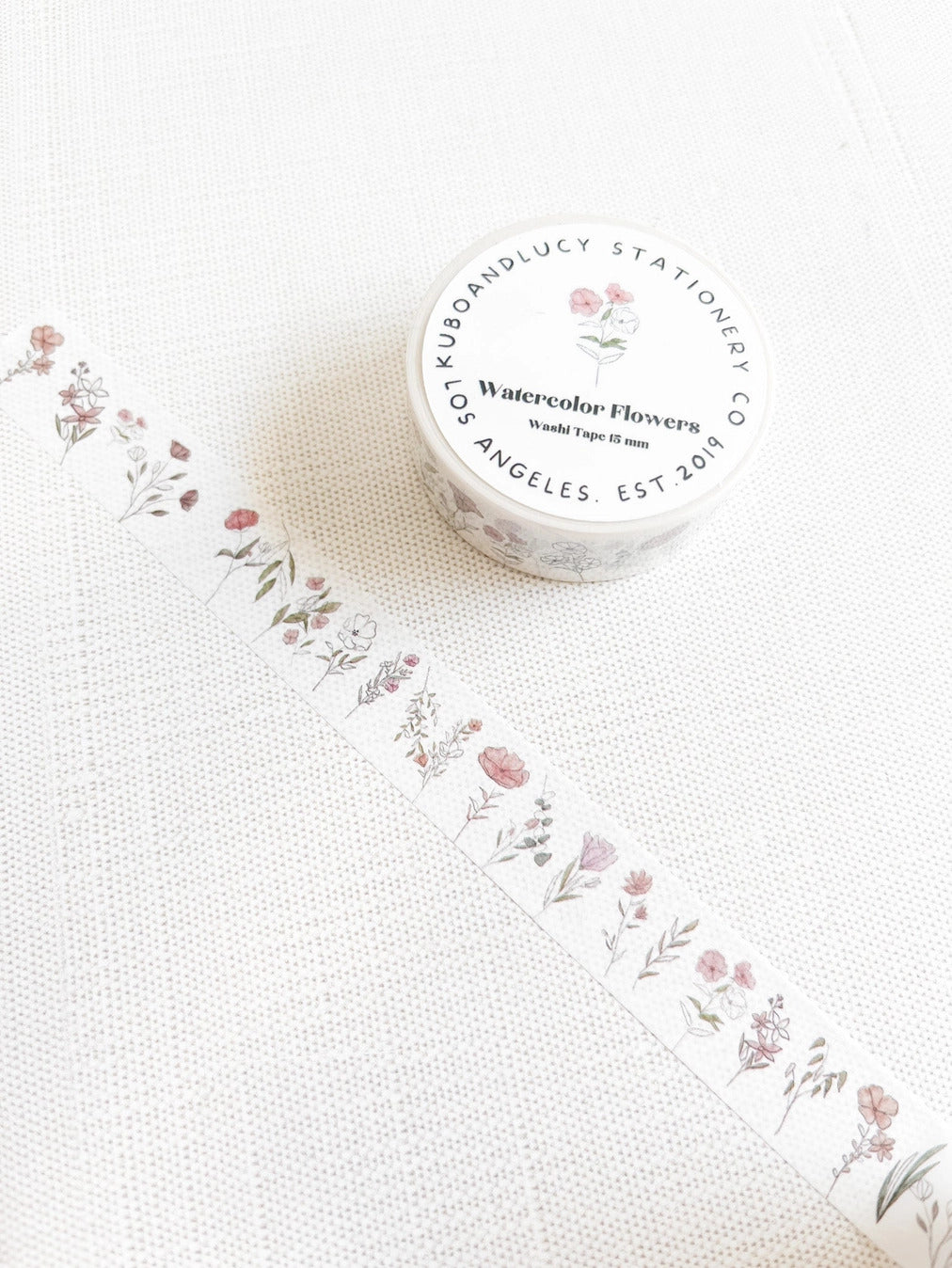 Kuboandlucy Stationery Co. Washi Tape - Watercolor Flowers