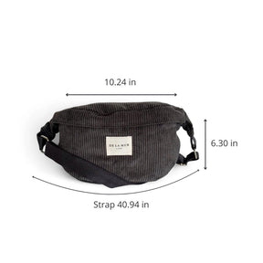 De La Mur Line US Inc. - Corduroy Fanny Pack - Charcoal Gray
