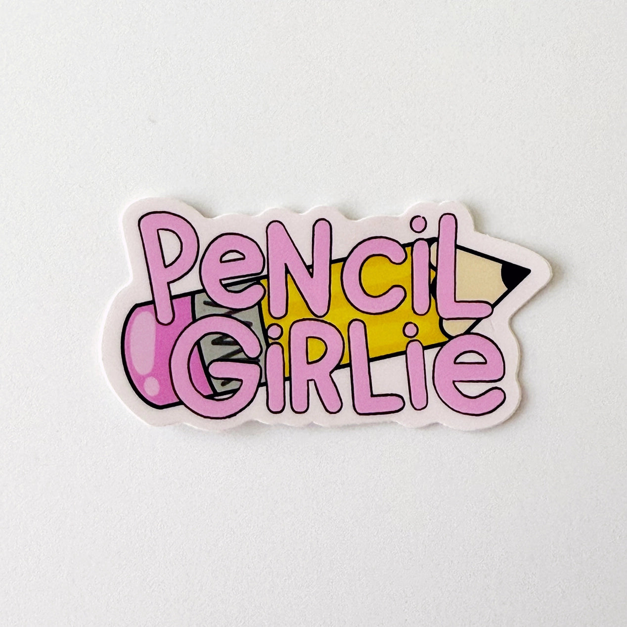 Calliope Pencil Factory - Vinyl Sticker - Pencil Girlie