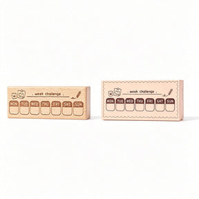 NoteMood - Wooden Stamp - Cat Planner