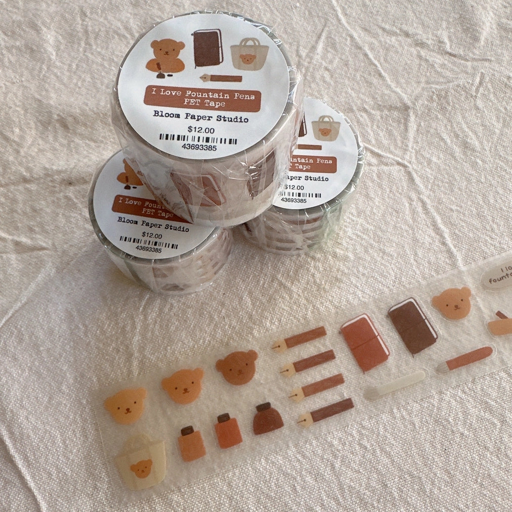 Bloom Paper Studio PET Tape - I Love Fountain Pens