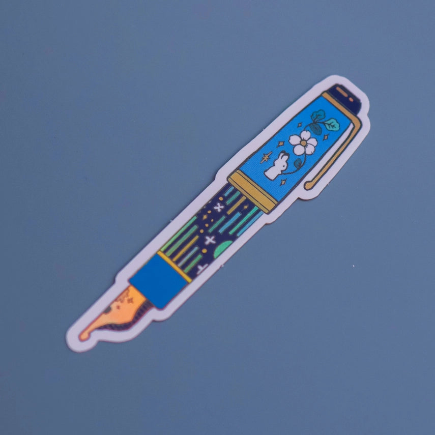 Thousand Skies - Rabbit Fountain Pen Vinyl Sticker