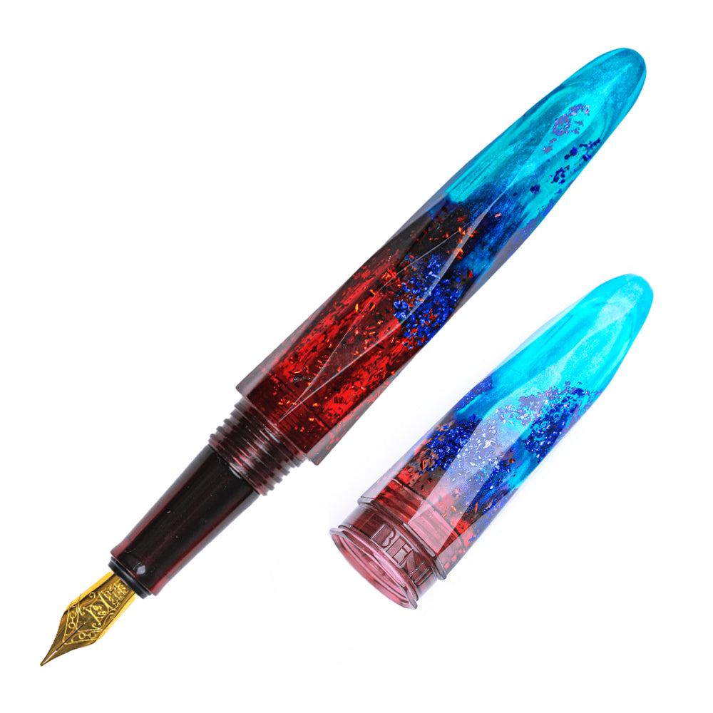 BENU Briolette - Fiery Azure Fountain Pen