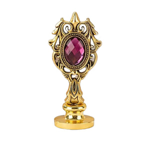 Freund Mayer Wax Seal Handle - Ornate Metal with Crystal
