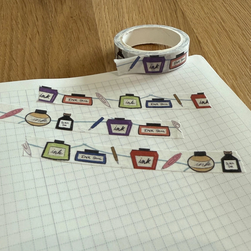 StickersByZach - Washi Tape - Pens & Inks (Mini)