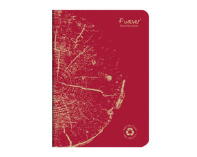 Clairefontaine Forever - A5 Side Staple Bound Lined 100% Recycled Paper