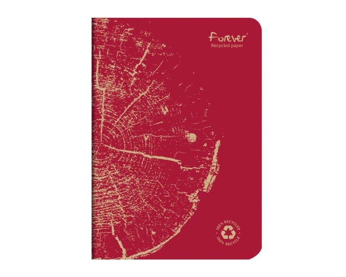Clairefontaine Forever - A5 Side Staple Bound Lined 100% Recycled Paper