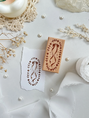 Leelajournals Wood Stamp - Flowers & Bows