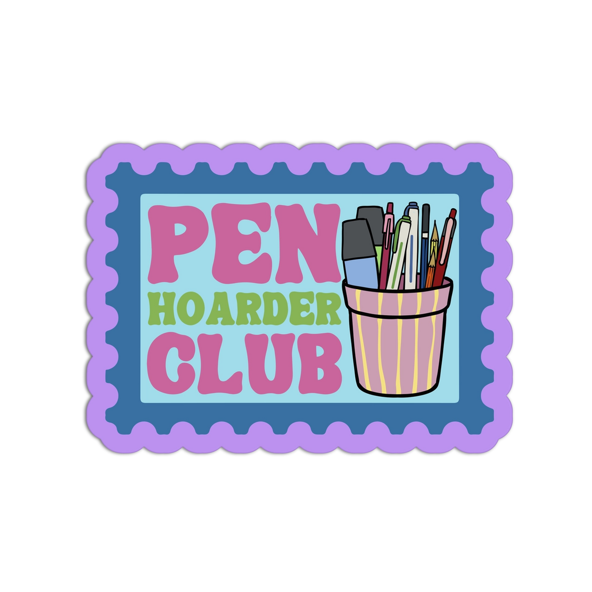 Girls Printing House - Vinyl Sticker - Pen Hoarder Club