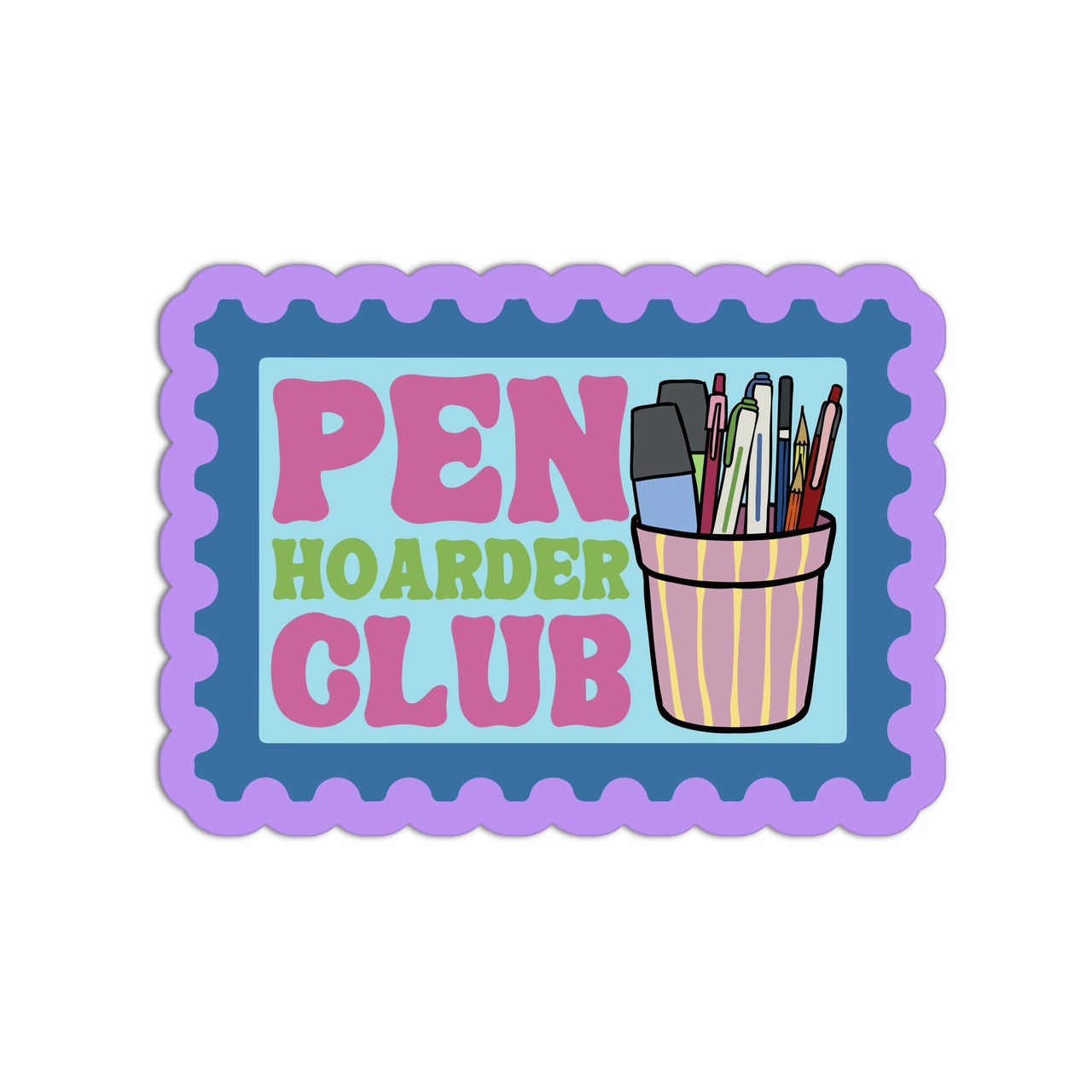 Girls Printing House - Vinyl Sticker - Pen Hoarder Club