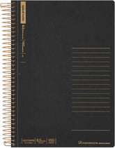 Maruman Notebooks A5 Spiral Note - 150 Sheets Lined Black