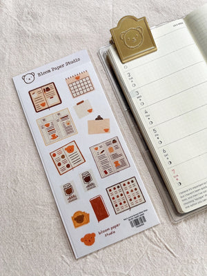 Bloom Paper Studio Sticker - Bear's Journal Spreads