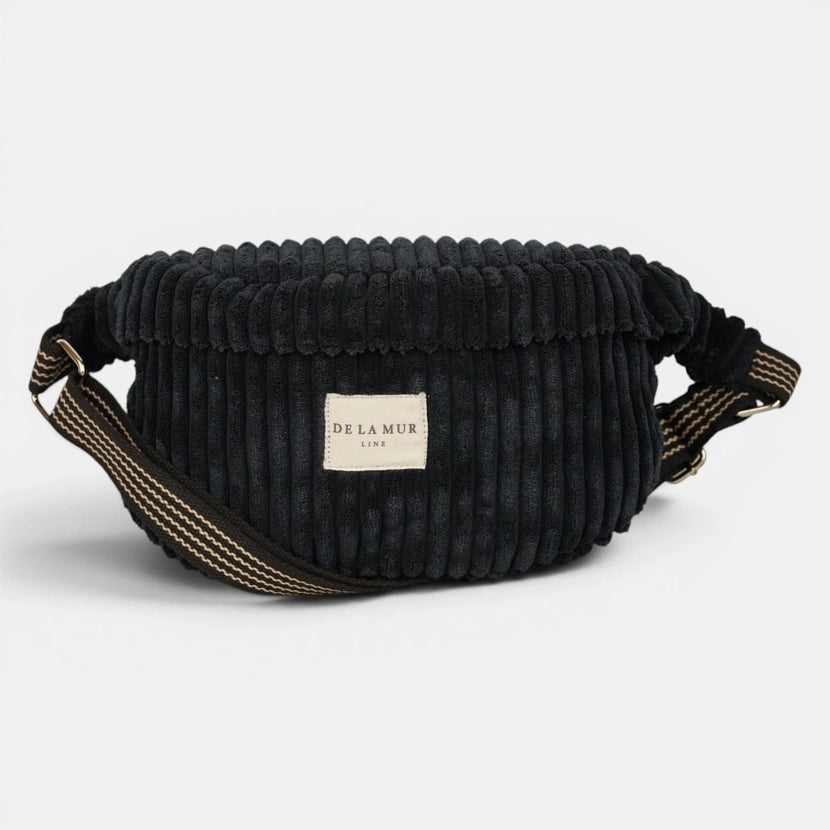 De La Mur Line US Inc. - Corduroy Fanny Pack - Black