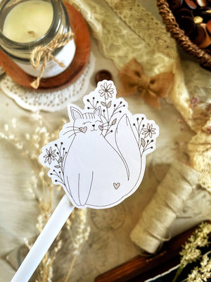 Leelajournals Sticker - Floral Cat