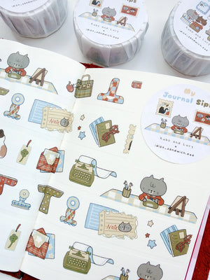 Kuboandlucy Stationery Co. x Idiot Sandwich - My Journal Sips Washi Tape V.3
