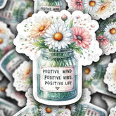 It's Transfer Time - Die Cut Sticker - Positive Mind Positive Vibes