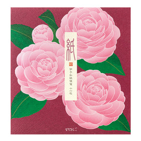 Midori Letter Pad - Foil Stamping Otome Camellia 002