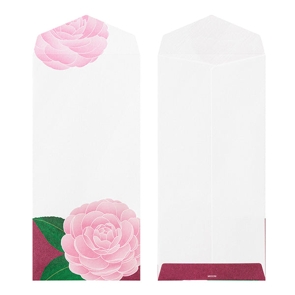 Midori Envelopes 003 Foil Stamping Otome Camellia