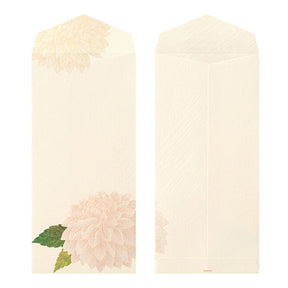 Midori Envelopes - Silk Printing Dahlia 038