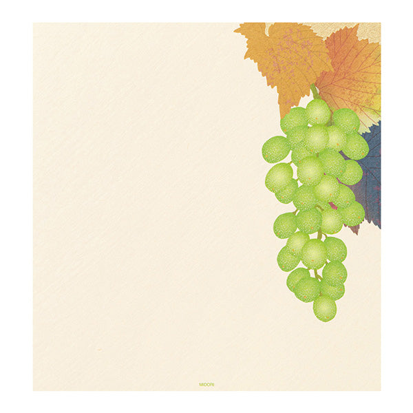 Midori Letter Pad - Silk Printing Grape 039