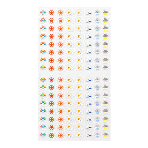 Midori Notebook Stickers - Feelings Weather Pattern