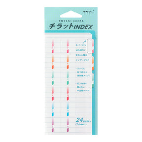 Midori Index Label- Chiratto Number