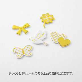 Midori Decoration Sticker - PCM Foil Happy Motif Pattern