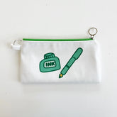 The Paper + Craft Pantry Canvas Pouch - Ink and Fountain Pen