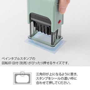 Midori Paintable Rotating Stamp Stickers Book - Cold Color