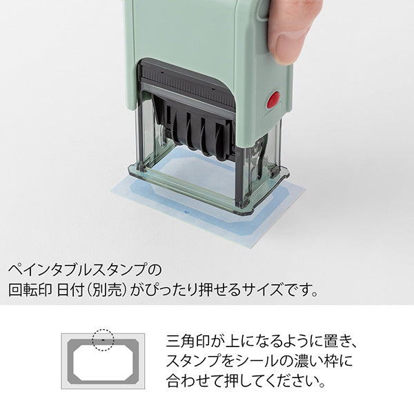Midori Paintable Rotating Stamp Stickers Book - Cold Color