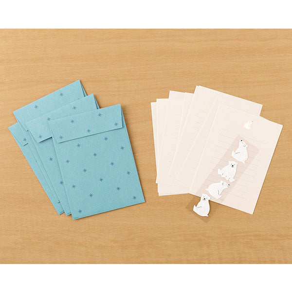 Midori Mini Letter Set with Stickers 311 - Polar Bear