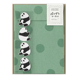 Midori Mini Letter Set with Stickers - Panda Bear