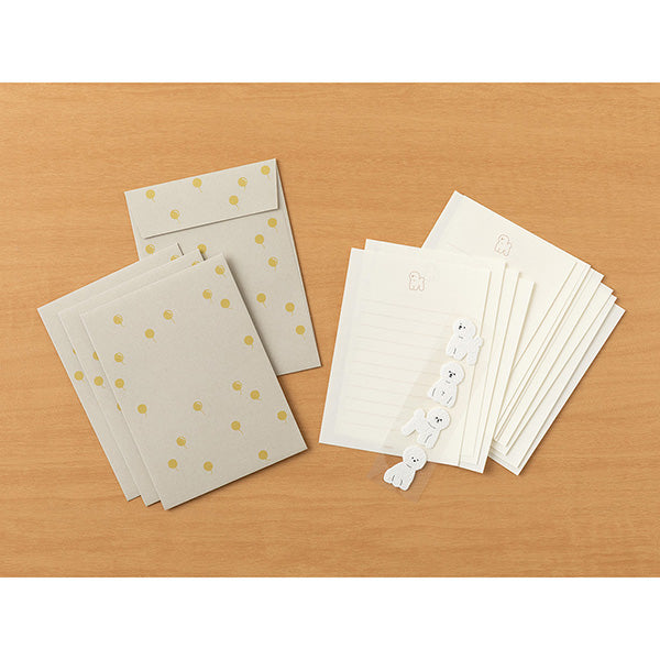Midori Mini Letter Set with Stickers - Bichon Frise