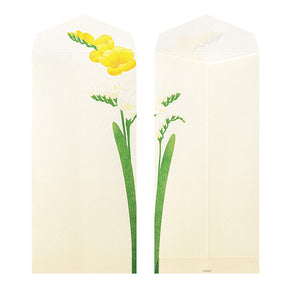 Midori Envelopes 158 Four Designs Spring Flower White