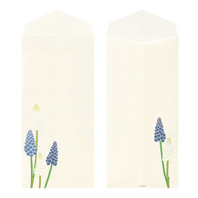 Midori Envelopes 158 Four Designs Spring Flower White
