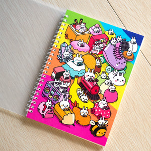 Robot Dance Battle - Bunny Cars Sticker Storage Book