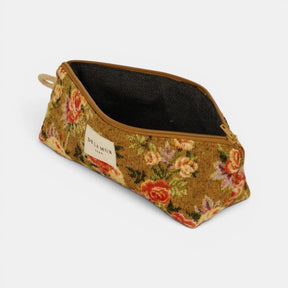 De La Mur Line US Inc. - Floral Jacquard Pencil Case - Mustard & Red