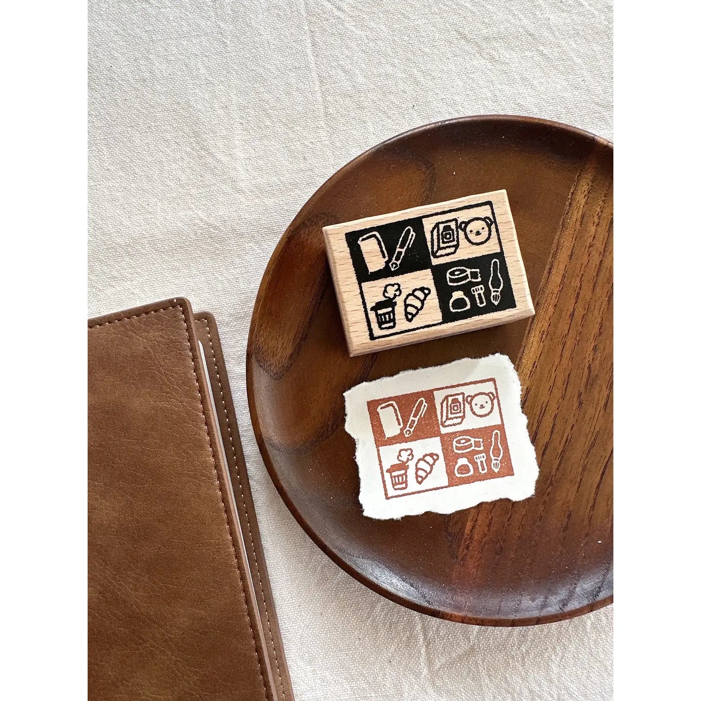 Bloom Paper Studio Wooden Stamp - Bear Vibes