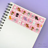 Meow Amor Creative Washi Tape - Plushie Cats Gold Foil
