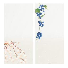 Midori Message Letter Pad - Four Designs Winter Fruit 596
