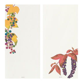 Midori Message Pad - Four Designs Autumn Fruit 609