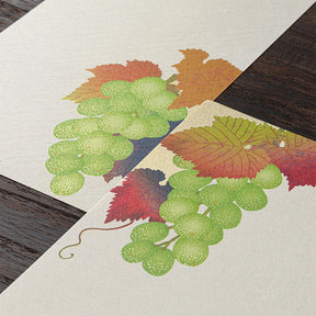 Midori Message Pad - Silk-Printing Grape Pattern 612