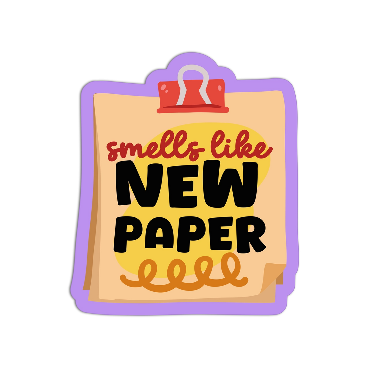 Girls Printing House - Vinyl Sticker - Smells Like New Paper