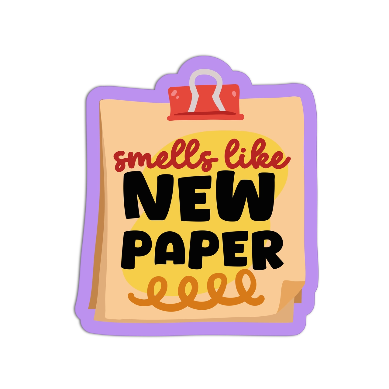 Girls Printing House - Vinyl Sticker - Smells Like New Paper
