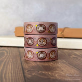 Meow Amor Creative Washi Tape - Light Roast Coffee Cats Gold Foil